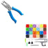 Single Hole Punch 1/4” Paper Hole Puncher for Crafts, One Hole Puncher + Snap Button Kit with Snaps Pliers, 240 Sets Plastic Snaps for Fabric