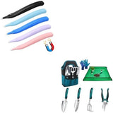 5 Pack Magnetic Staple Remover Tools, Professional Stapler Removers + Garden Tools Sets, Gardening Tool Set with 39.3 in Repotting Mat