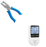 Single Hole Punch 1/4” Hole Puncher for Crafts, One Hole Paper Punch + Ugraded Watt Meter, Watt Usage Meter Plug Home Energy Monitor Consumption
