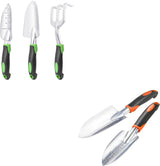 Garden Tools Set, 3 Pack Heavy Duty Gardening Tools Set + Garden Shovel Trowel Garden Tool Set, 2 Pack Heavy Duty Gardening Tools Set