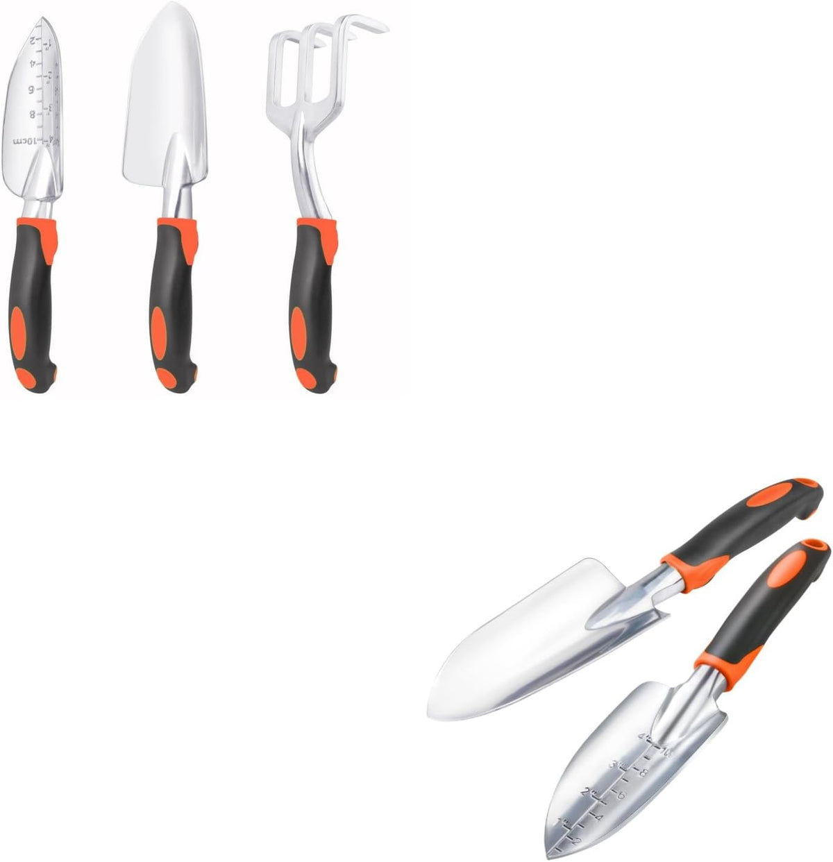 Garden Tools Set, 3 Pack Heavy Duty Gardening Tools Set + Garden Shovel Trowel Garden Tool Set, 2 Pack Heavy Duty Gardening Tools Set