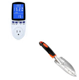 Upgraded Watt Power Meter Plug Home Electrical Usage Monitor Consumption+Garden Shovel Trowel Garden Tool with Measurement Mark