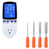 Upgraded Watt Power Meter Plug Home Electrical Usage Monitor Consumption+ 4 Piece Wood Chisel Sets Woodworking Tools Set