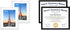 White 8x10 Picture Frame&8.5x11 Diploma Frame, Black Picture Frame With Clear Plexiglass, 2 Pack Certificate for Wall Display, Document Frame, High School Diploma