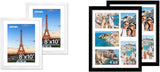 White 8x10 Picture Frame&11x14 Picture Frames Collage Wall Decor, Display 5 Pcs 4x6 Photos with Mat or 1 Pack 11x14 Poster without Mat, 4x6 Multiple Picture Frames, Family Collage Pi