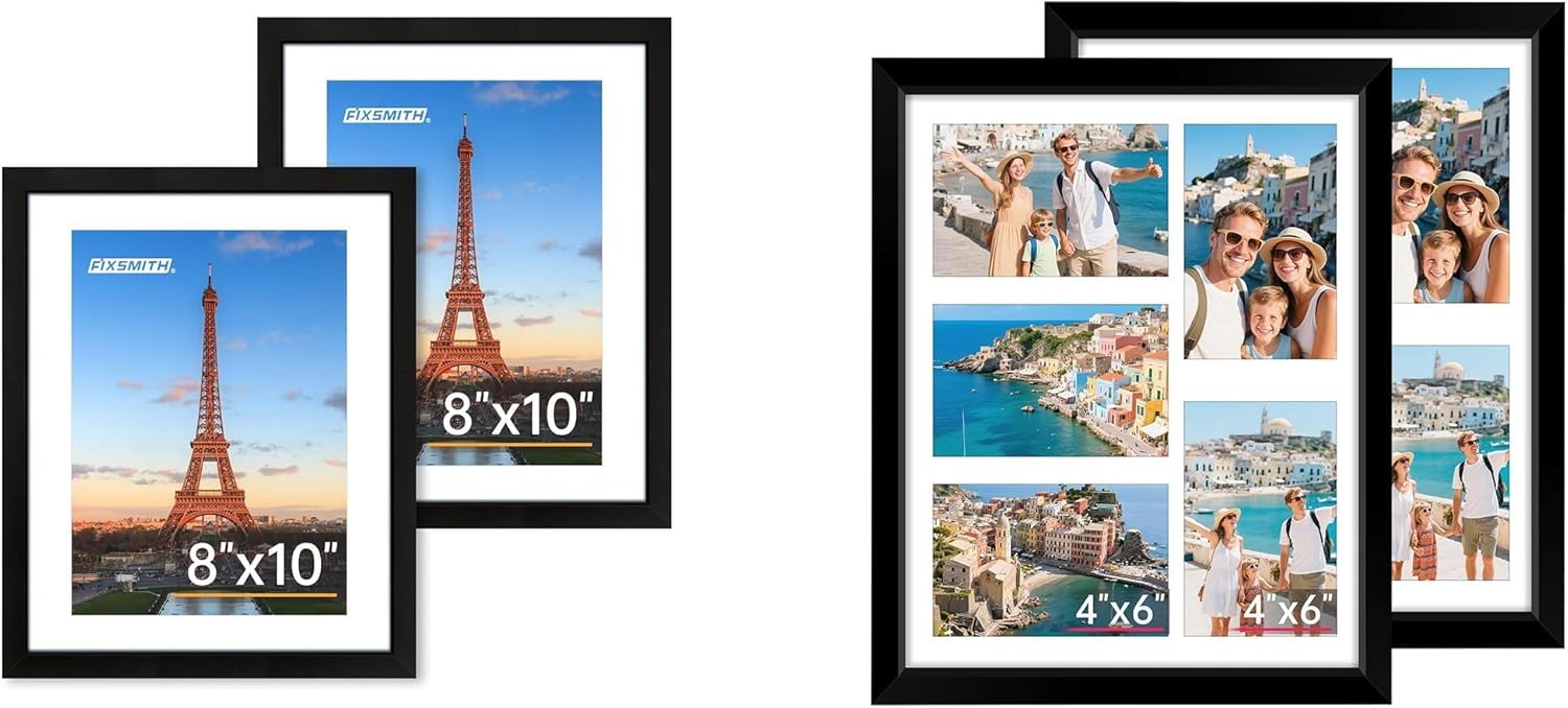 8x10 Picture Frame Set of 2 & 11x14 Picture Frames Collage Wall Decor