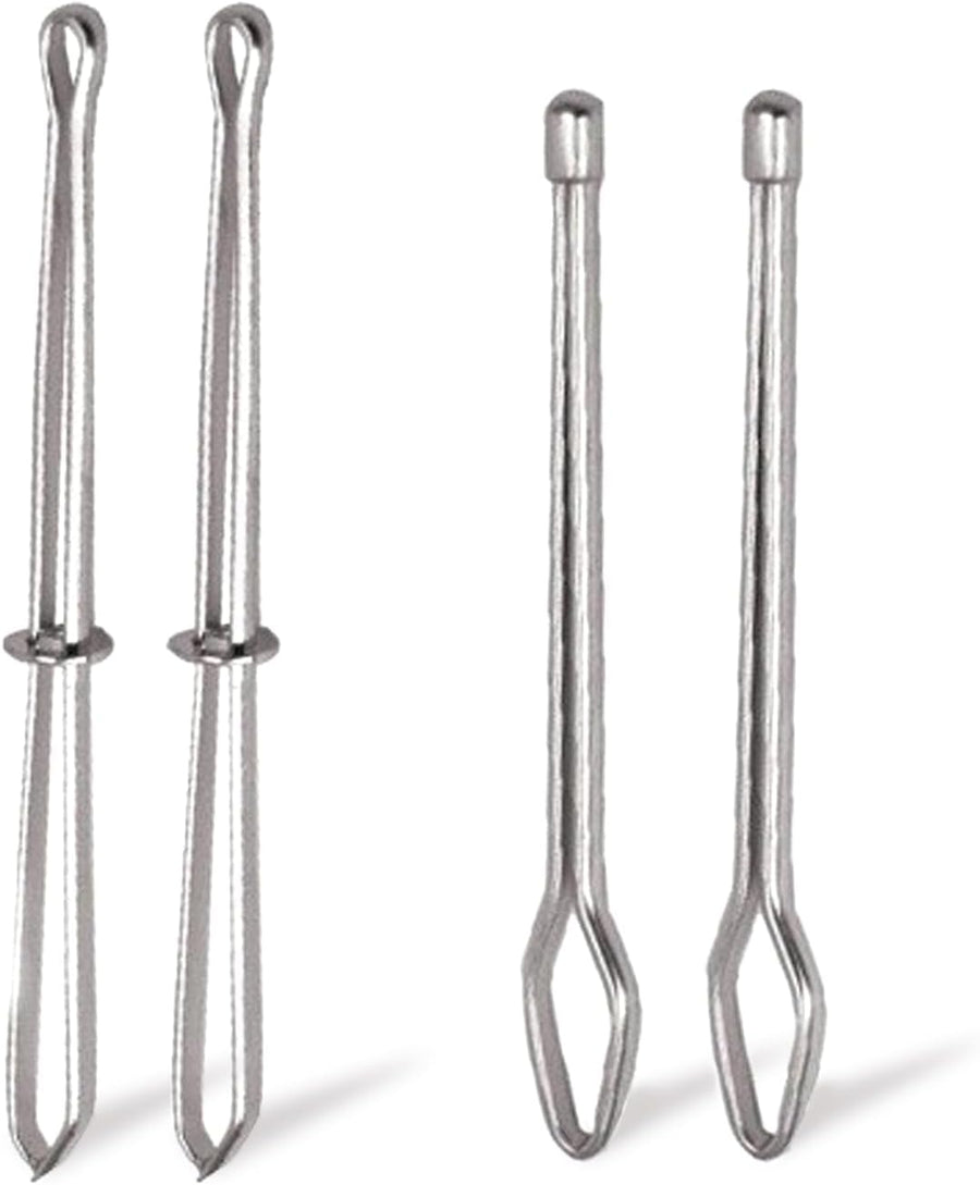 4 Pcs Bodkin Drawstring Threaders,Metal Drawstring Threader Tweezers Easy Quick Insert Drawstring DIY Rope Threader Clip Bodkin Sewing Tool for Sweatpants,Hoodies,Swim Trunks