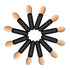 Eyeshadow Applicators Sponge Tip,120 Pcs Small Disposable Eye Shadow Applicators Sticks Double Sided 1.57Inch Portable Travel Mini Eye Makeup Brushes Short Eyeshadow Brushs for Makeup,Nail Art