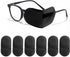 Eye Patches for Glasses,6 Pcs Medical Eye Patch for Adults and Kids Non-Woven Fabric Eye Patches to Cover Left or Right Eye Strengthen Vision and Improve Amblyopia,Lazy Eye(Black,Large Size)