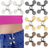 Adjustable Pant Waist Tightener,8 Set Jeans Pants Clips to Tighten Waist Buttons for Loose Jeans No Sewing Button Make Waistband Smaller Tightener for Women and Men(4 Colors)