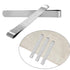 5Pcs Sewing Clips,Stainless Steel Hemming Clips with 3 Inch Scale Sewing Ruler Metal Sewing Clip for Fabric and Quilting Pinning and Marking Accessories Sewing Supplies