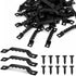 50 Sets Sawtooth Picture Hanger, Picture Frame Hangers with Screws for Photos Canvas Clock Wood Frame Hardware Metal Hook Hanging Artwork Home Decoration (Black)