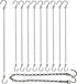 Chain for Hanging Plants, Adjustable Hanging Chain with Hooks, 21 Inch, Black – 10 Pack Heavy Duty for Hanging Bird Feeders,Grow Lights, Potted Plants, Neon Sign, Christmas Wrea