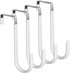 HOOSUN 4 Pack Over The Door Hooks,5 in Hooks for Hanging Heavy Duty Door Hanger,Towel Hanger Hook Holders,Over Door Hangers Hooks Door Hanger Hooks for Hanging Clothes,Towels,Hats,Coats,Bags (White)