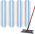 H2prO Mop Pads Replacements Compatible with Flat Mop System, Replace Mop Heads for Mop, Machine Washable Reusable Microfiber Pad Refills for Floor Cleaning (4 Pack)