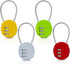 4 Pack Combination Padlock 3 Digit Luggage Lock Suitcase Lock, Outdoor Combination Lock Waterproof Small Lock for School, Gym Locker, Travel Bag (Multicolor)
