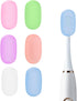 6 Pcs Toothbrush Covers Toothbrush Covers Caps，Replaceable Electric Toothbrush Head Cover Silicone Toothbrush Protector Cap for Household Travel, Bathroom, Gym，Camping