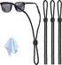 3 Pcs Glasses Strap-Adjustable Eyeglass Holders for Men, Women, and Kids - Neck Eyewear Retainer, Sports Sunglasses Strap, Lanyard