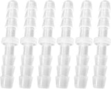 Plastic 3/16” hose ID Barb pipe connectors Joint Splicer Mender Adapter Union Boat Water Air Aquarium O2 Fuel (pack of 6)