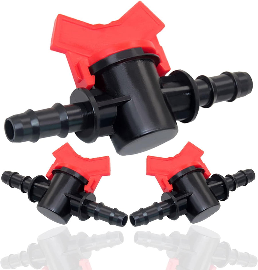 5/8" Drip Irrigation Switch Valve, Barbed Ball Valve for Garden Drip Irrigation Aquarium(3 Pcs)