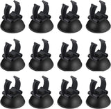 12 Pack Aquarium Suction Cups with Clip Black,for 1" Standard Aquarium Heater, Tubing Hose, Plant Fish Tank