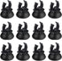 12 Pack Aquarium Suction Cups with Clip Black,for 1" Standard Aquarium Heater, Tubing Hose, Plant Fish Tank