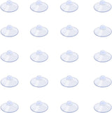 20 Packs Suction Cups 0.8 Inch Clear Sucker Pads Without Hook for Glass Home Organization Decoration