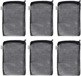 Filter Media Mesh Bags with Plastic Zipper Reable… (6PCS)