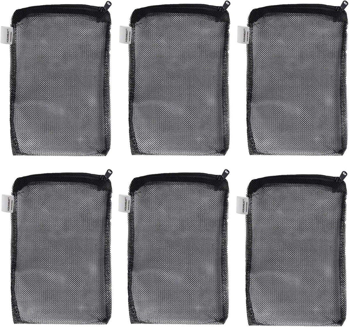 Filter Media Mesh Bags with Plastic Zipper Reable… (6PCS)