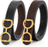 Women Reversible Leather Belt for Jeans Pants