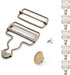 CooBigo 6 Sets Metal Overalls Buckles, 1-1/2" Overall Replacement Clasp Clips with Adjustable Tri Glide Slide Buckle and Buttons for Jeans Suspender, Bib Pants DIY Sewing Accessories (Bronze)