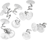 60 Pcs Upholstery Tacks Headliner Pins Clear Heads Twist Pins for Slipcovers and Bedskirts, 0.5 Inches Bed Skirt Pins