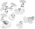 60 Pcs Upholstery Tacks Headliner Pins Clear Heads Twist Pins for Slipcovers and Bedskirts, 0.5 Inches Bed Skirt Pins