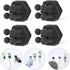 Silicone Toothbrh Holders for Bathroom - Adhesive Shower Toothbrh Holder Wall Mounted, Multi-Function Hook Waterproof Razor Holder Single Hook, Utility Plug Holder for Kitchen Living Room Office