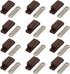 Cabinet Magnetic Latch - 12 Pack Brown Cabinet Door Magnets Catch for Closure Cupboards Drawers Kitchen Bathroom and Shutters