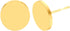 Stud Earrings Flat Post Earrings Circle Piercing Disc Stainless Dot Earrings for Women (2-10mm, Gold, 1-3 Pairs)