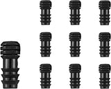 Drip Irrigation Parts 10 Pcs 1/2 Inch Barbed End Plugs Goof Plugs Fittings Drip Line Connectors for 1/2 Inch Irrigation Tubing Garden Watering System (10pcs)