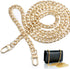 CooBigo 47" Purse Chain Strap Metal Shoulder Crossbody Bag Chain with Metal Buckles, Flat Chain Strap for Purse Handbag