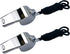 Stainless Steel Whistles with Lanyard Lifeguard Whistle Referee Whistle Metal Whistle Sports Whistle Coaches Whistle