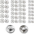Snaps Buttons for Sewing Leather Snaps Button Press Sewing Tools Fastener Tools for Clothes (106 Sets, 3 Sizes)