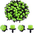 Drip Irrigation Emitters 50 Pcs Irrigation Drippers 360 Degree System Emitters Sprinklers Drippers for Drip 1/4 Inch Tube Gardening (Green)