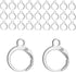 Leverback Earring Hooks 60pcs French Ear Wire Lever Back Earwire for Jewelry Making Crafting (Silver)