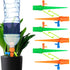 Plant Self Watering Spikes Automatic Irrigation Equipment Adjtable Self Watering Spikes for Plants with Slow Release Control Valve (Orange Green, 6pcs)