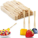 400PCS 3.5 Inch Appetizer Forks, Mini Forks, Mini Forks For Appetizers, Disposable Bamboo Forks Can Be ed For Desserts, Sandwiches, Burgers, Salads, Buffets, Drinks, Vegetables And More
