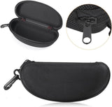 Black Sunglass Case Cover Box For Men Women Storage Case for Safety Glasses with Clip Hard Eyeglass Case for Sunglass Eyeglass Shooting Glasses