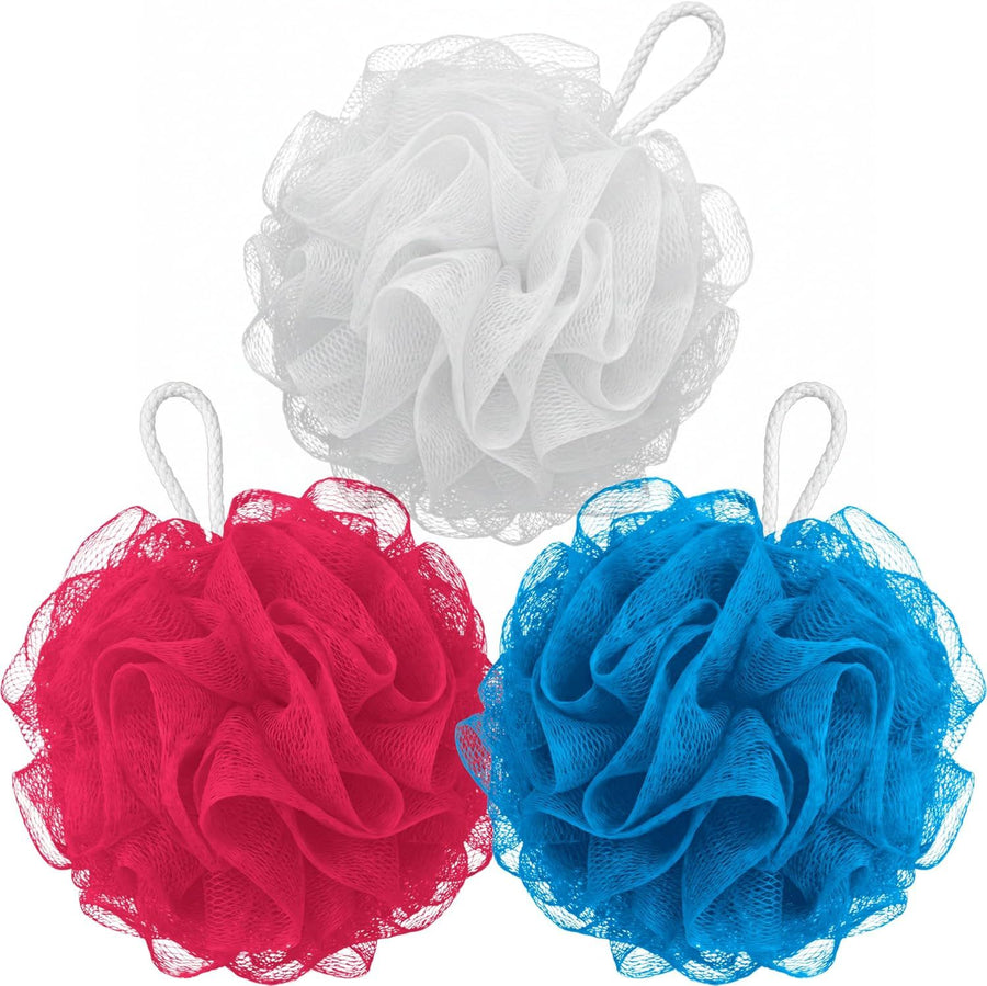 3 Pack Loofah Sponges, Gentle Body Scrubber for Body Wash, Shower Gel, Durable and Exfoliating Mesh Loofahs (3 Pack)