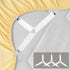 4pcs Bed Sheet Straps Holders, Adjustable Non Slip Elastic Bedsheet Grippers Triangle Mattress Suspenders, Keep in Place Fitted Bed Sheet Holders for Corners, Sofa Cushion, Mattress Cover Straps White