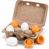 6PCS Play Food Sets for Kids Kitchen,Play Kitchen Accessories Wooden Egg Toy Food Grocery Store Pretend for Toddler Cooking DIY
