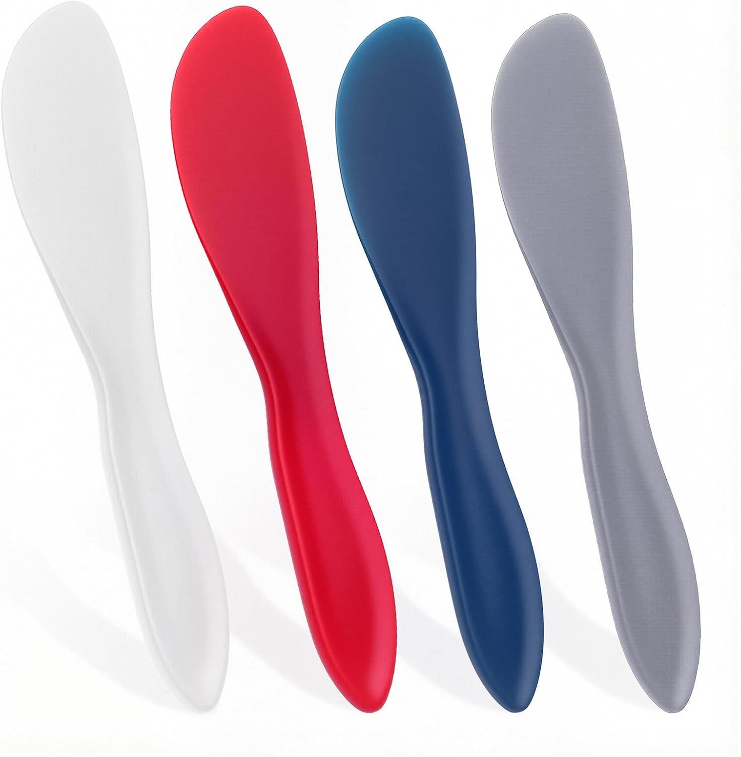 4Pack Plastic Butter Spreader Knife, 6.96X1.37'' Multi Purpose Butter Knifves Spreader, Butter Cheese Spreader Frosting Knives, Plastic Multi Purpose Buttering Knife-cutter for Butter, Jelly, Cream Cheese and Nut Butter ﻿