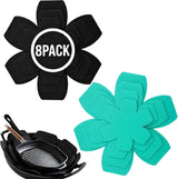 8 Pack Pan Protectors for Stacking, 4 Sizes Heavy Duty Felt Pot and Pan Protectors, Non-Slip Cookware Separators Pads to Prevent Scratching, Pan Stacking Protectors for Skillets, Pots, Bowls